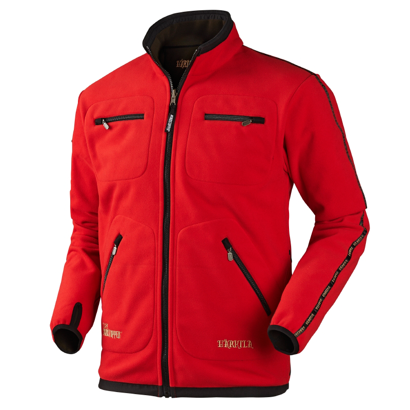  Härkila Giacca in pile Kamko marrone/rosso - Abbigliamento da caccia invernale