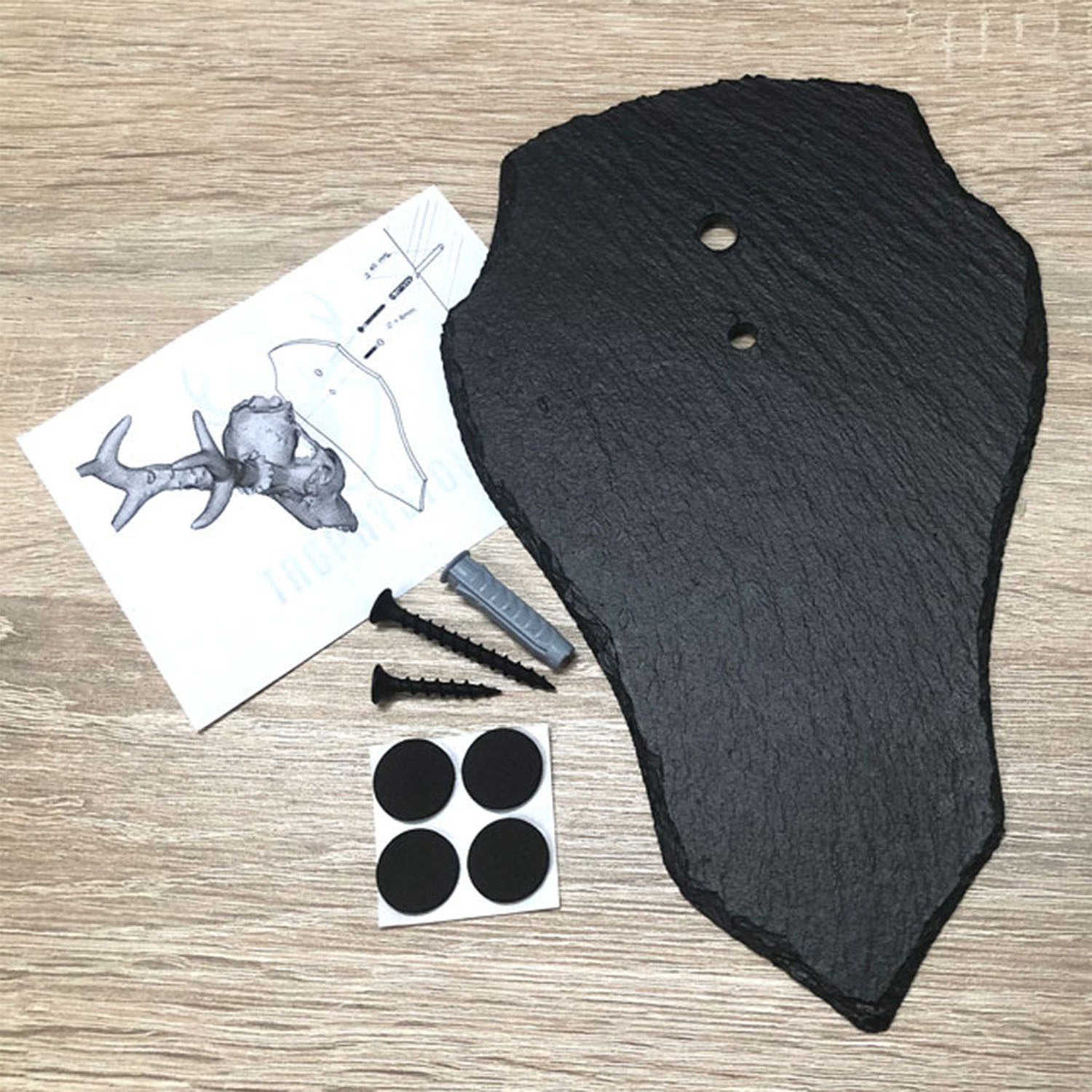 Trophystone targa trofeo Roebuck (ardesia)