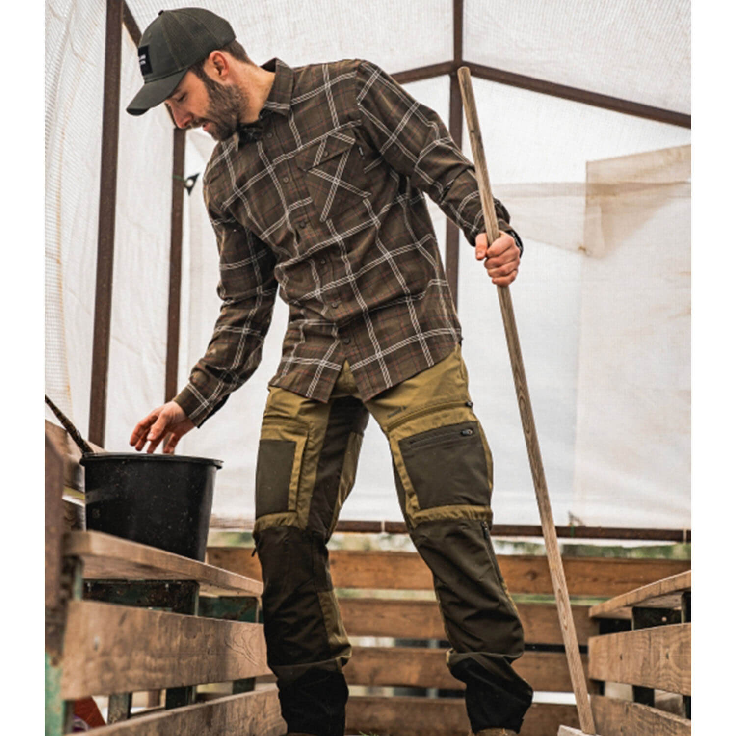 Seeland Pantaloni da caccia Hemlock (oliva militare/verde pino)