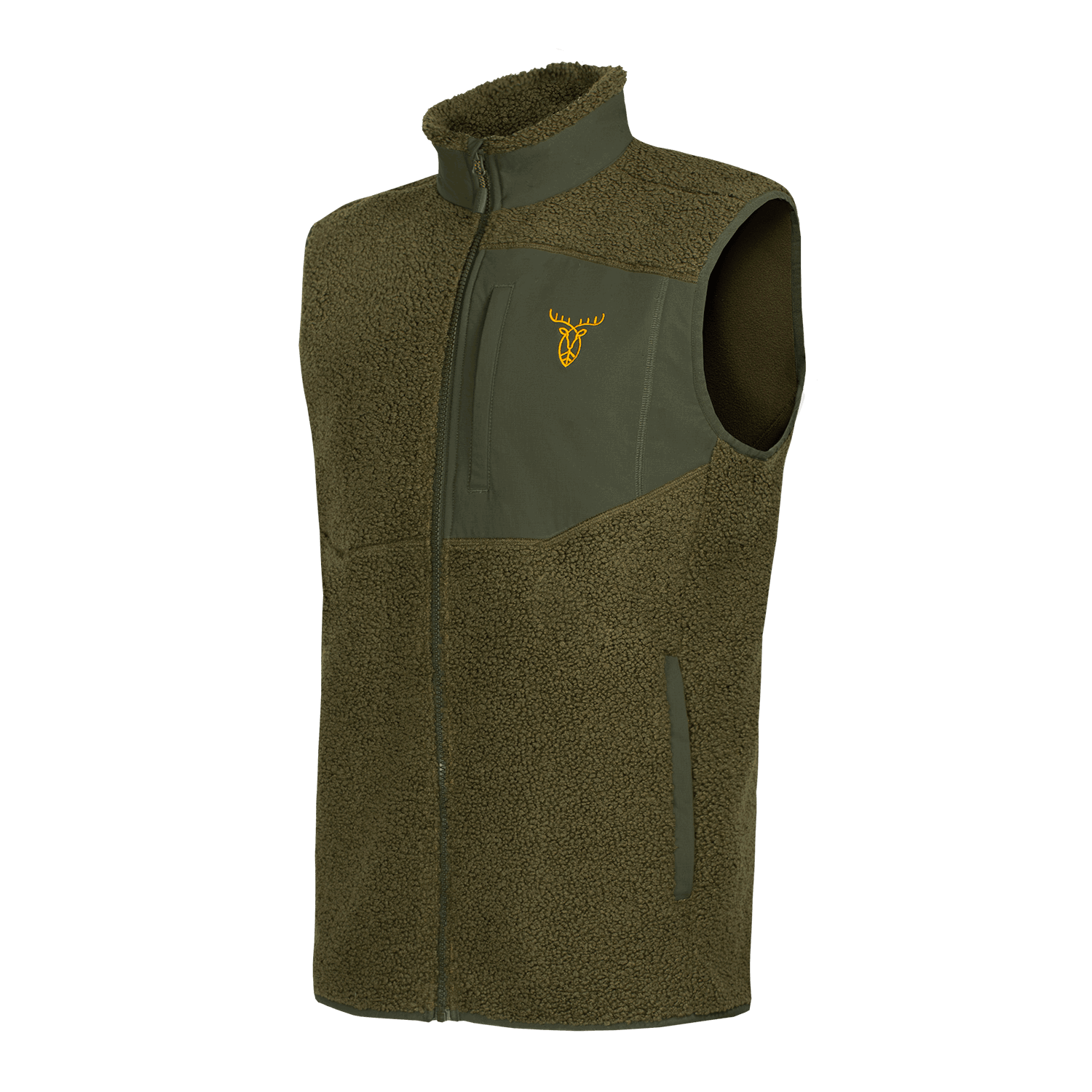 Pirscher Gear Forestry Faserpelz Weste (Grün) - Winter-Jagdbekleidung