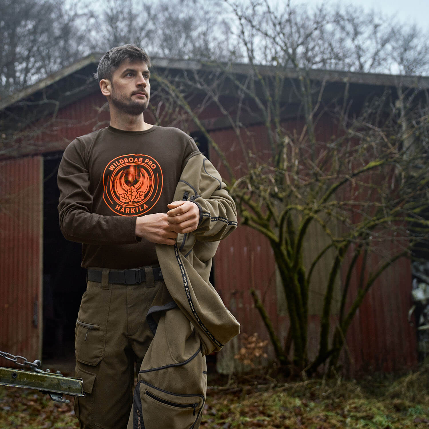  Härkila Camicia a maniche lunghe da gioco (Shadow Brown Wildboar)