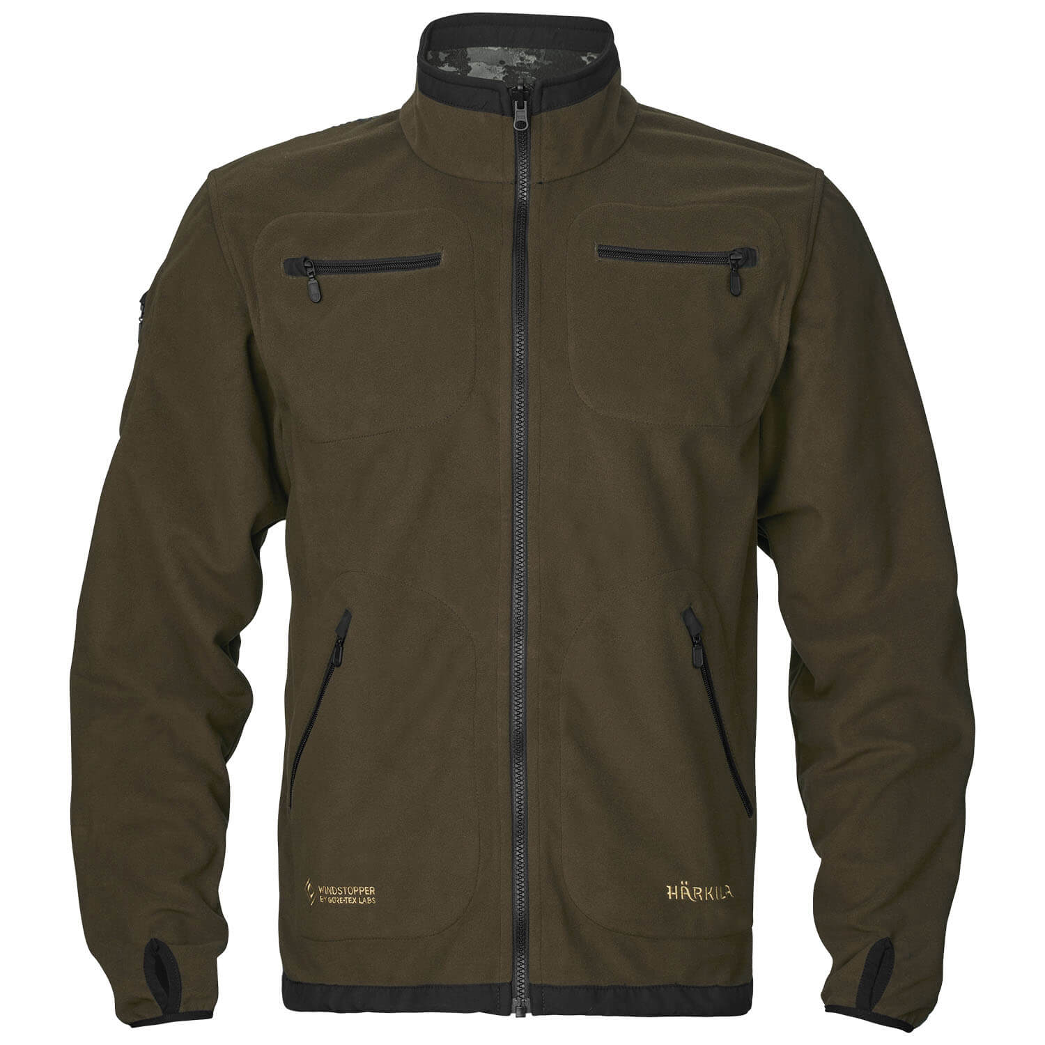  Härkila reversibile giacca Kamko Noctyx WSP (Verde/AXIS MSP Nero)