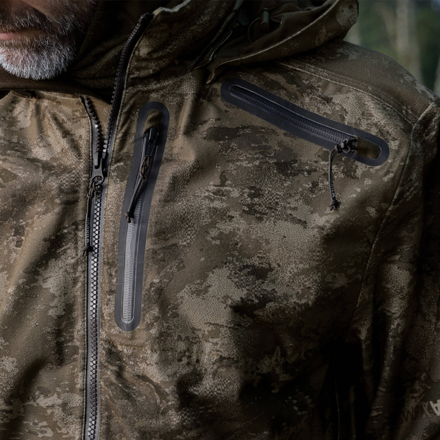 Härkila Jacke Forest Hunter Camo GTX (AXIS MSP Darkwood)