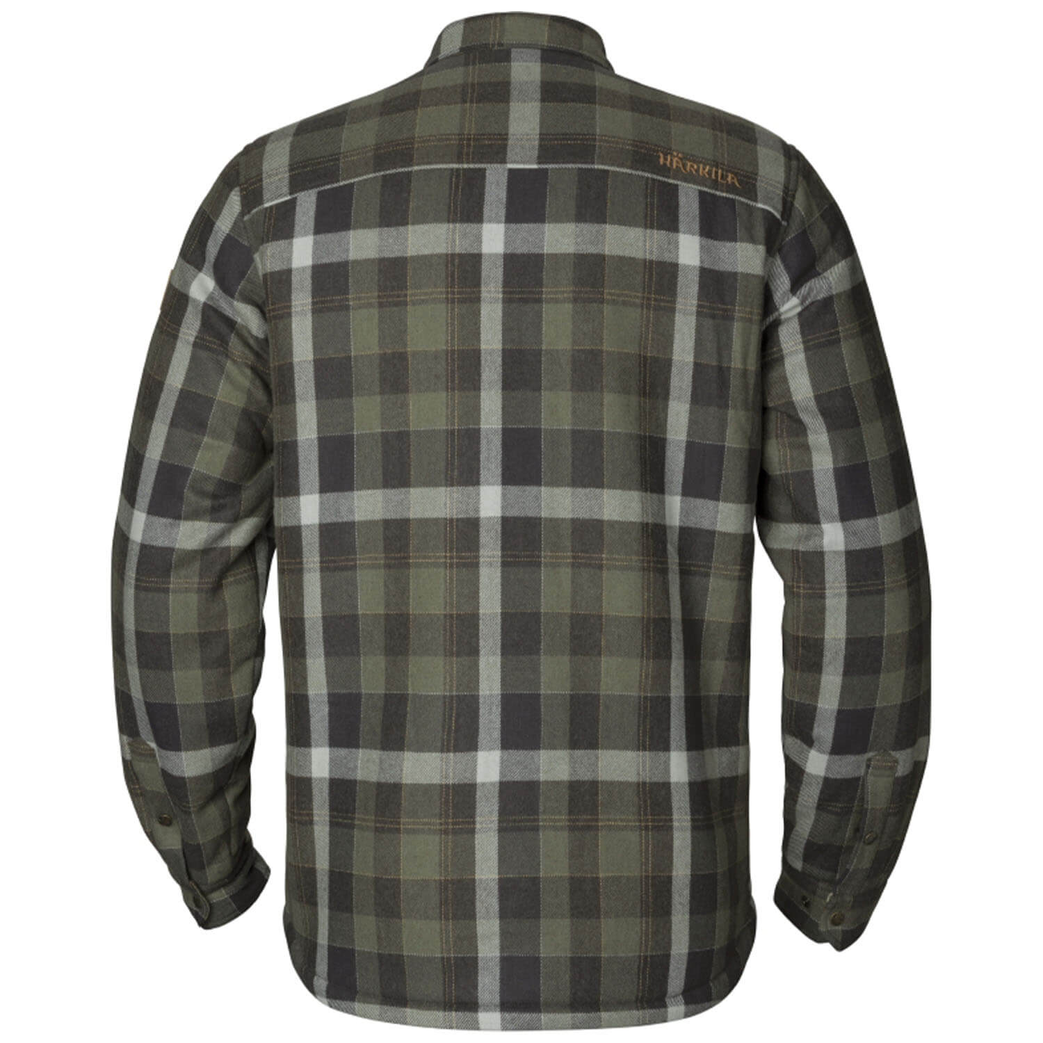  Härkila Giacca camicia isolata in lana Asmund (Verde/Fantasma)