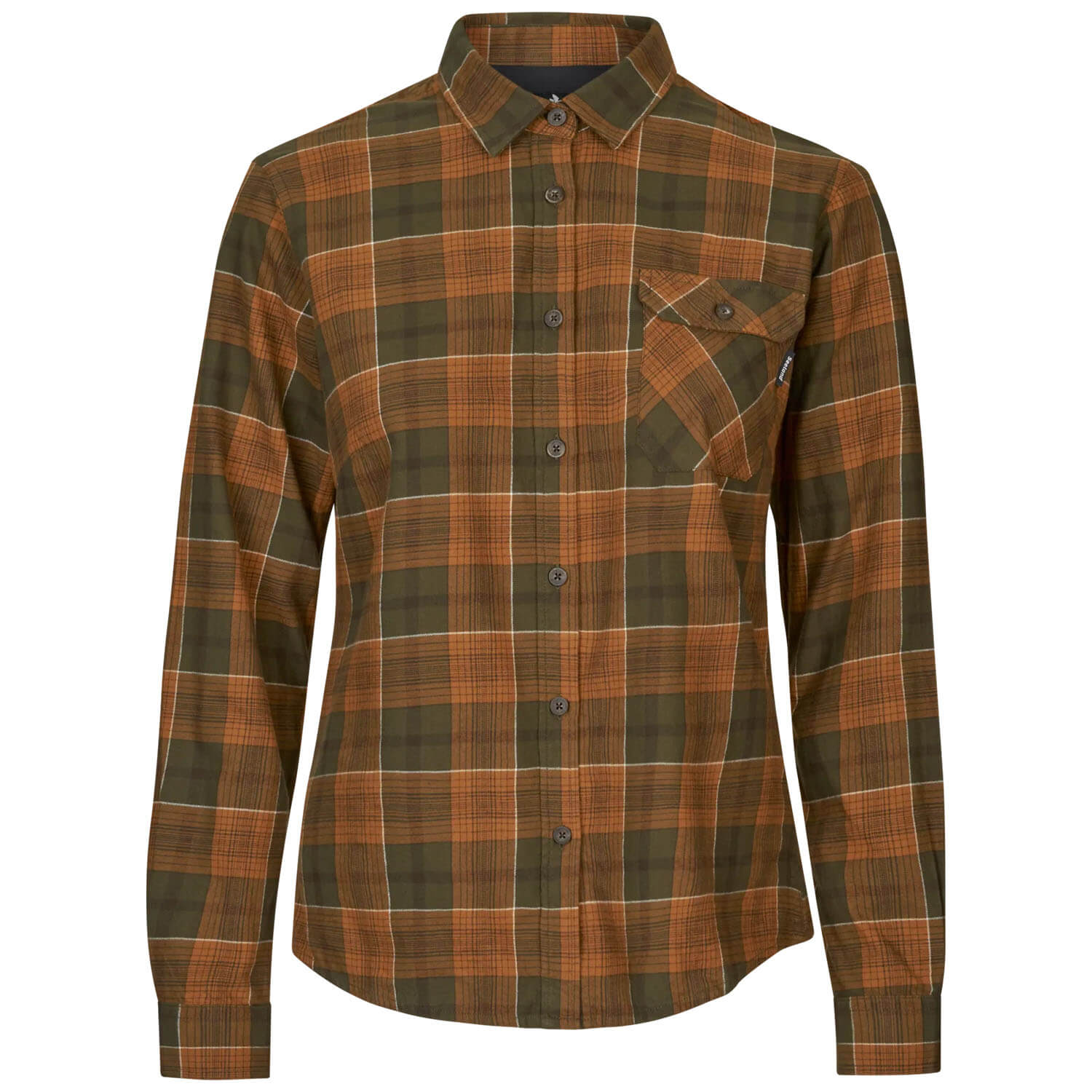  Seeland Camicia da donna Skye (Grizzly Brown/Terracotta Check) - Camicette e camicie