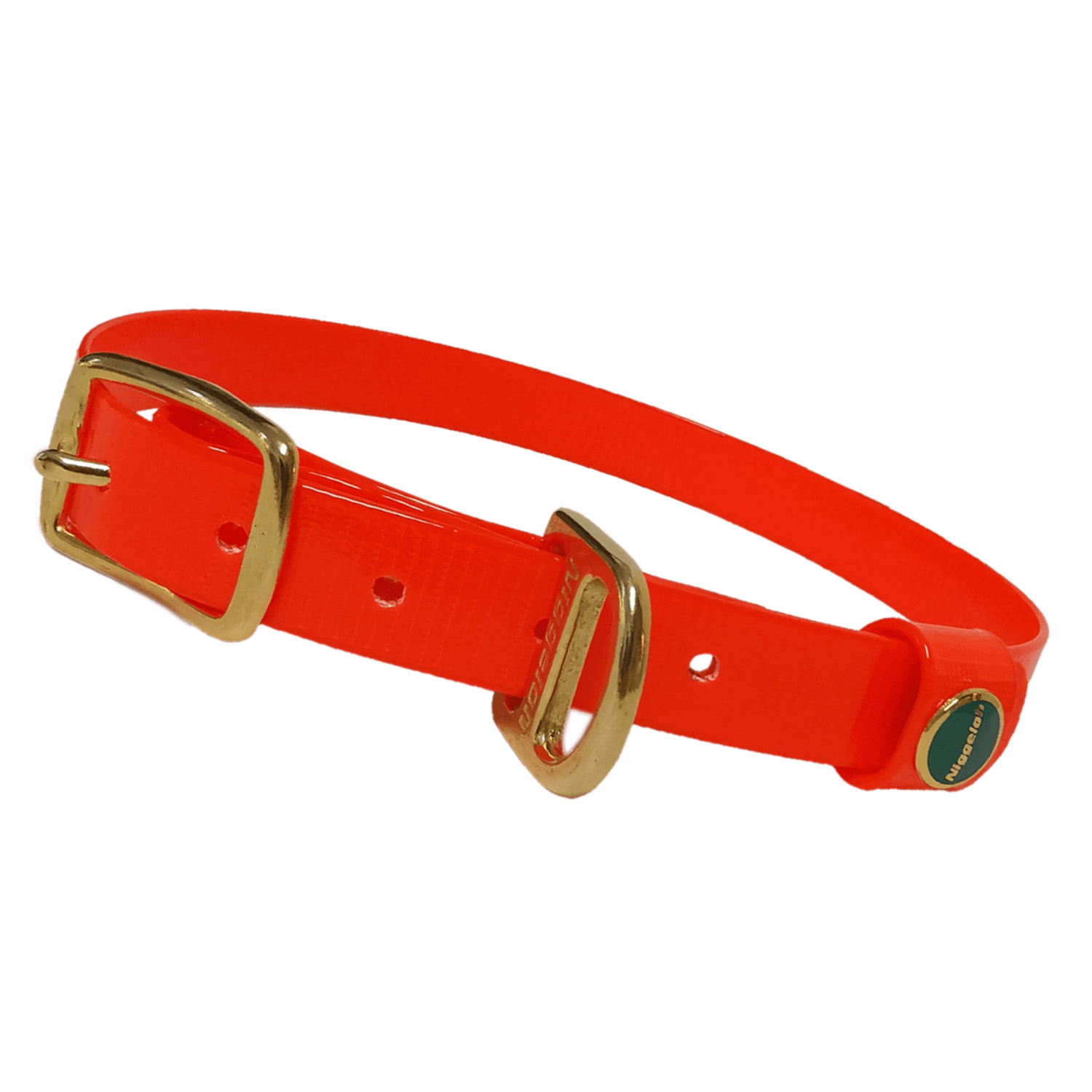  Niggeloh Collare BioThane lucido (arancione) - Gilet e collari alta visibilità