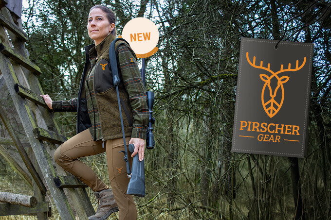 New for female hunters: Pirscher Gear Field hunting blouse and hunting leggings in brown