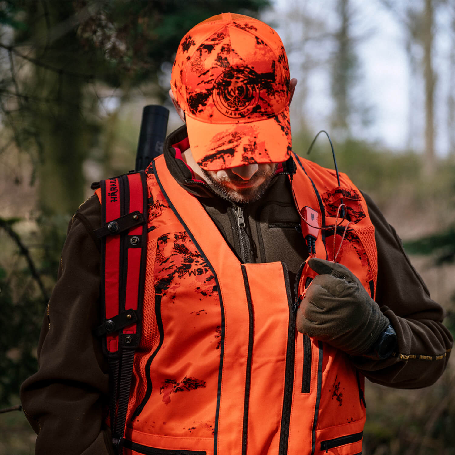 Härkila Weste Wildboar Pro Blaze Camo (AXIS MSP Orange)