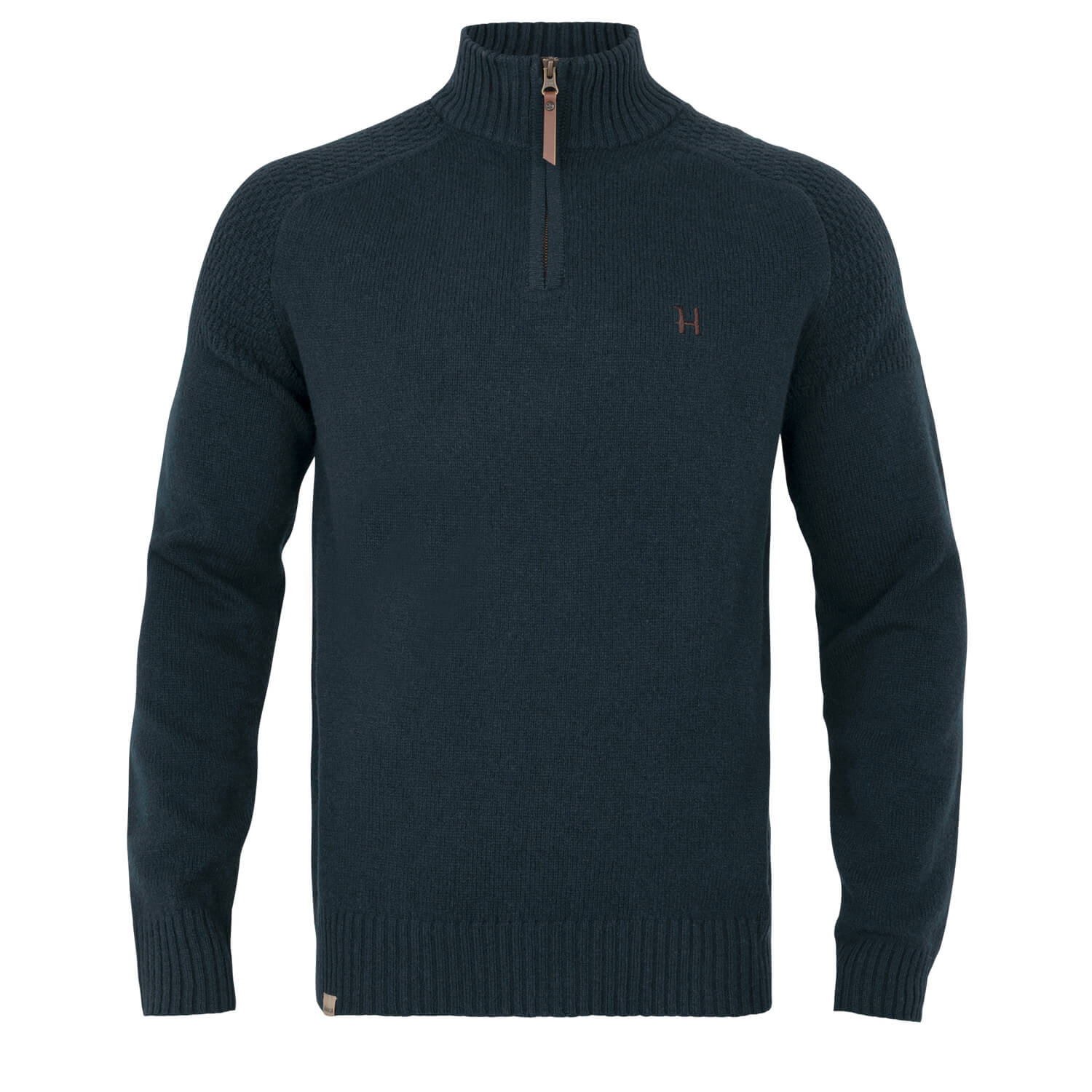 Härkila Strickpullover Half-Zip Vincent Merino (Dark Navy) - Jagdbekleidung Herren
