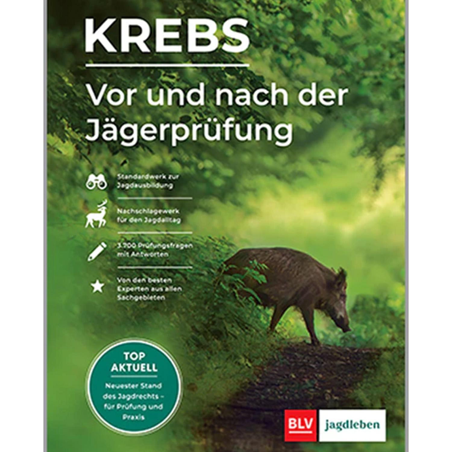  BLV Libro Krebs Prima e dopo l'esame di caccia - Libri di caccia