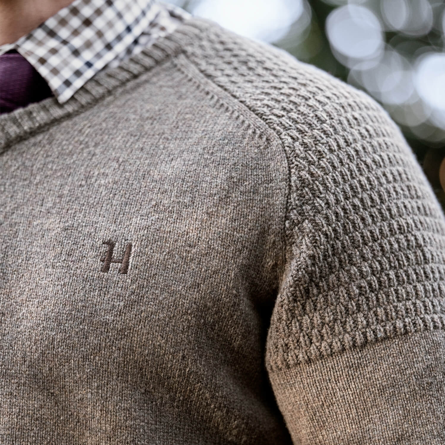 Härkila Strickpullover Vincent Merino (Dark Sand)
