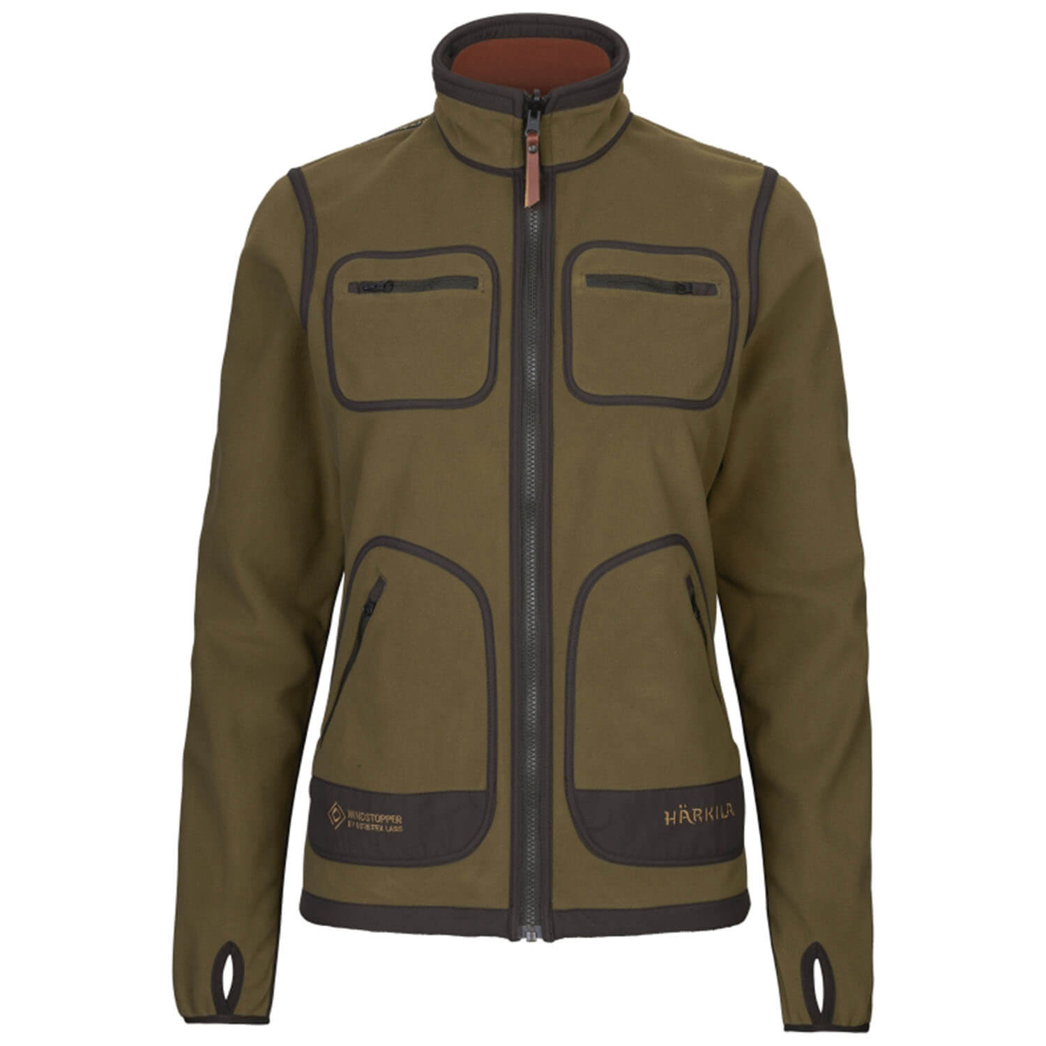  Härkila Giacca reversibile da donna Kamko (Dark Olive/Arabian Spice)