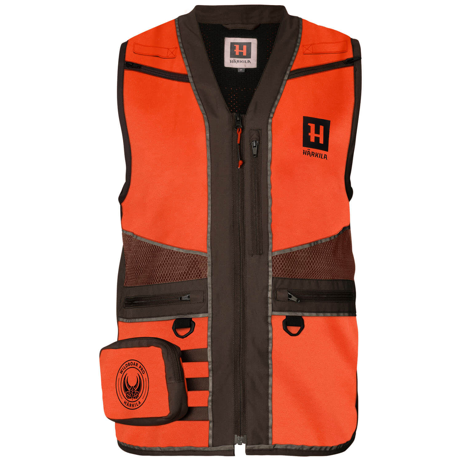  Härkila Gilet Wildboar Pro Blaze (Orange Blaze/Brown) - Cerca al sangue