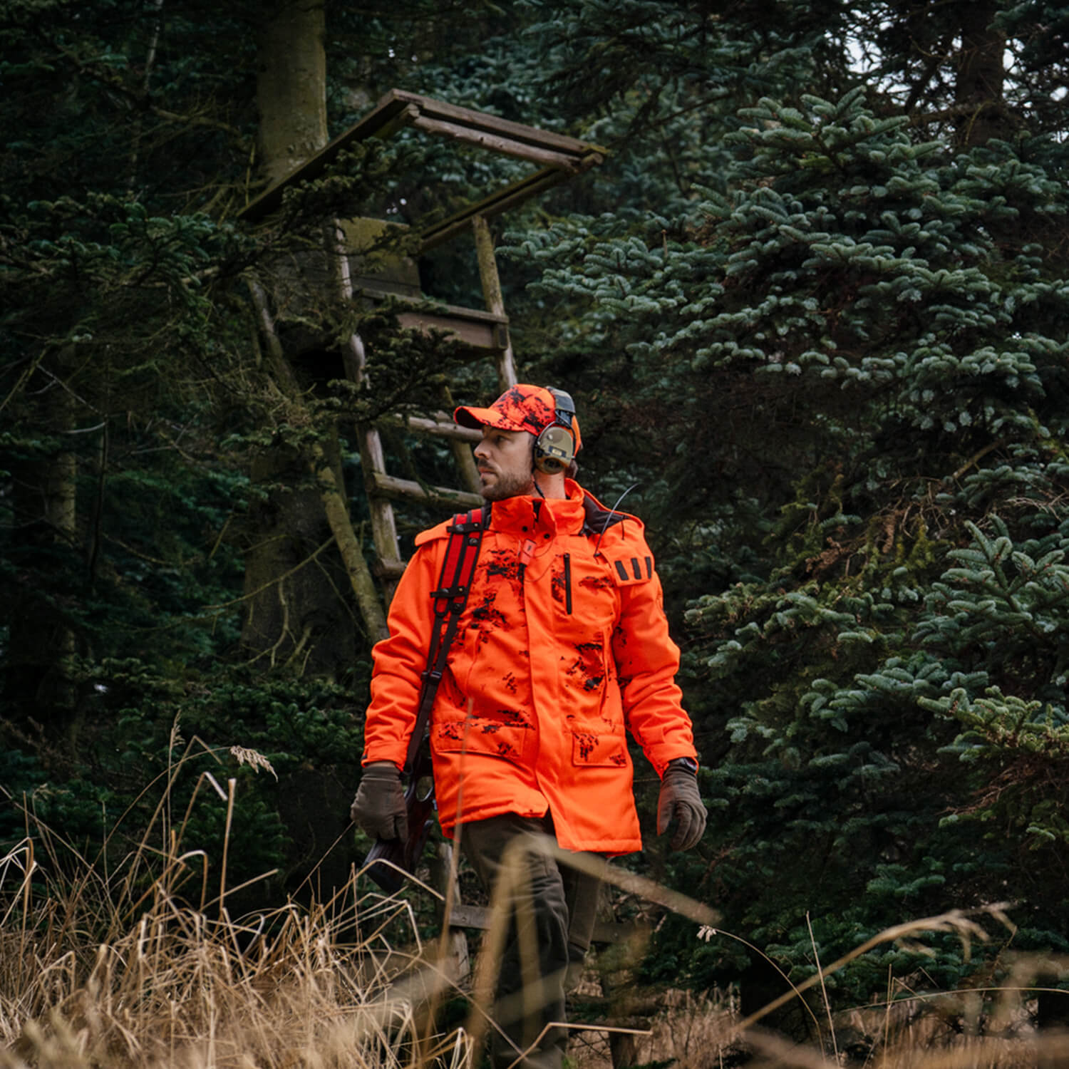Härkila Drückjagdjacke Wildboar Pro Blaze Camo HWS Insulated