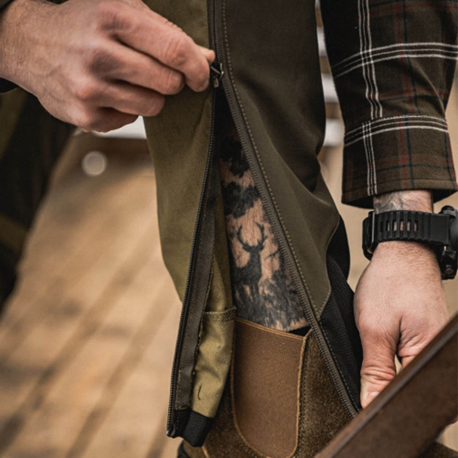  Seeland Pantaloni da caccia Hemlock (oliva militare/verde pino)