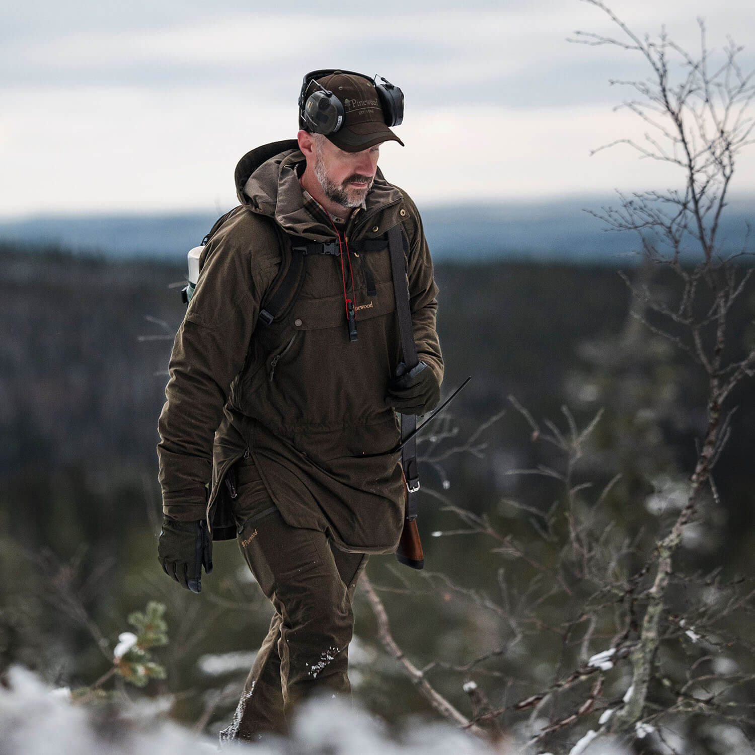  Pinewood anorak Furudal Hunters 2L (Marrone scamosciato)
