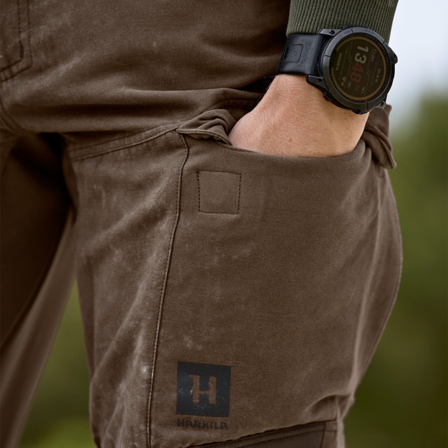  Härkila Pantaloni da caccia scandinavi (terra scura/marrone ardesia)