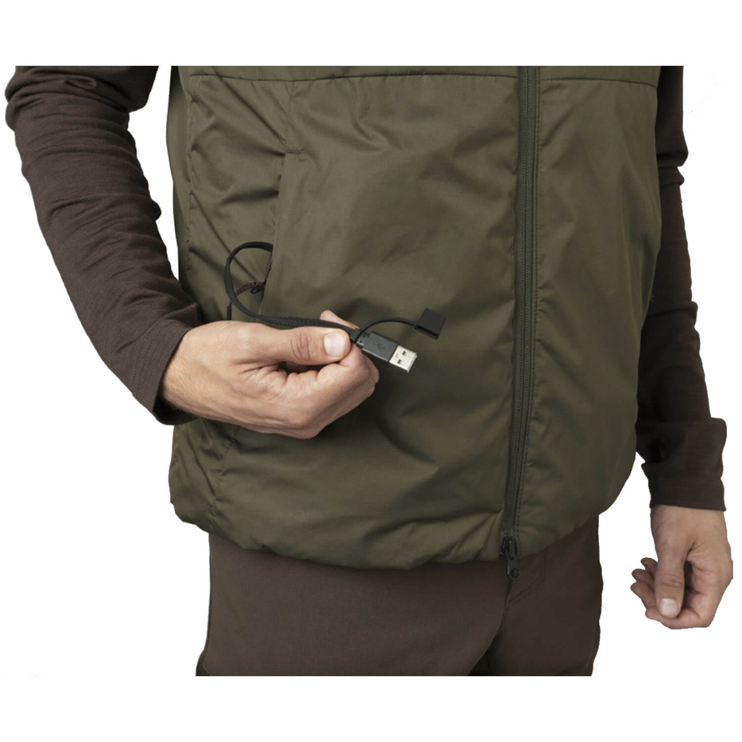  Härkila Gilet riscaldante Clim8 Base (verde salice)