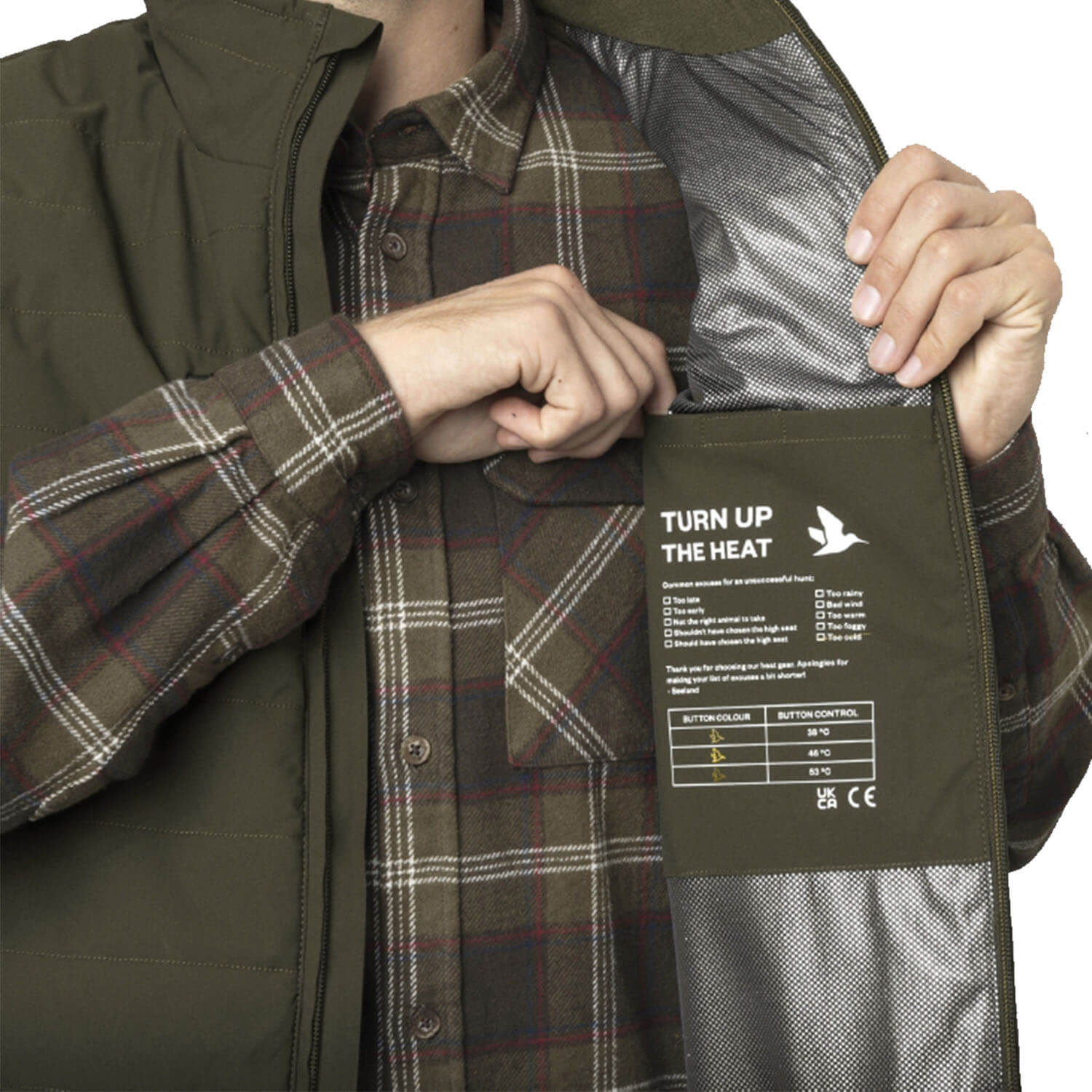  Seeland Gilet riscaldante Celsius (verde pino)