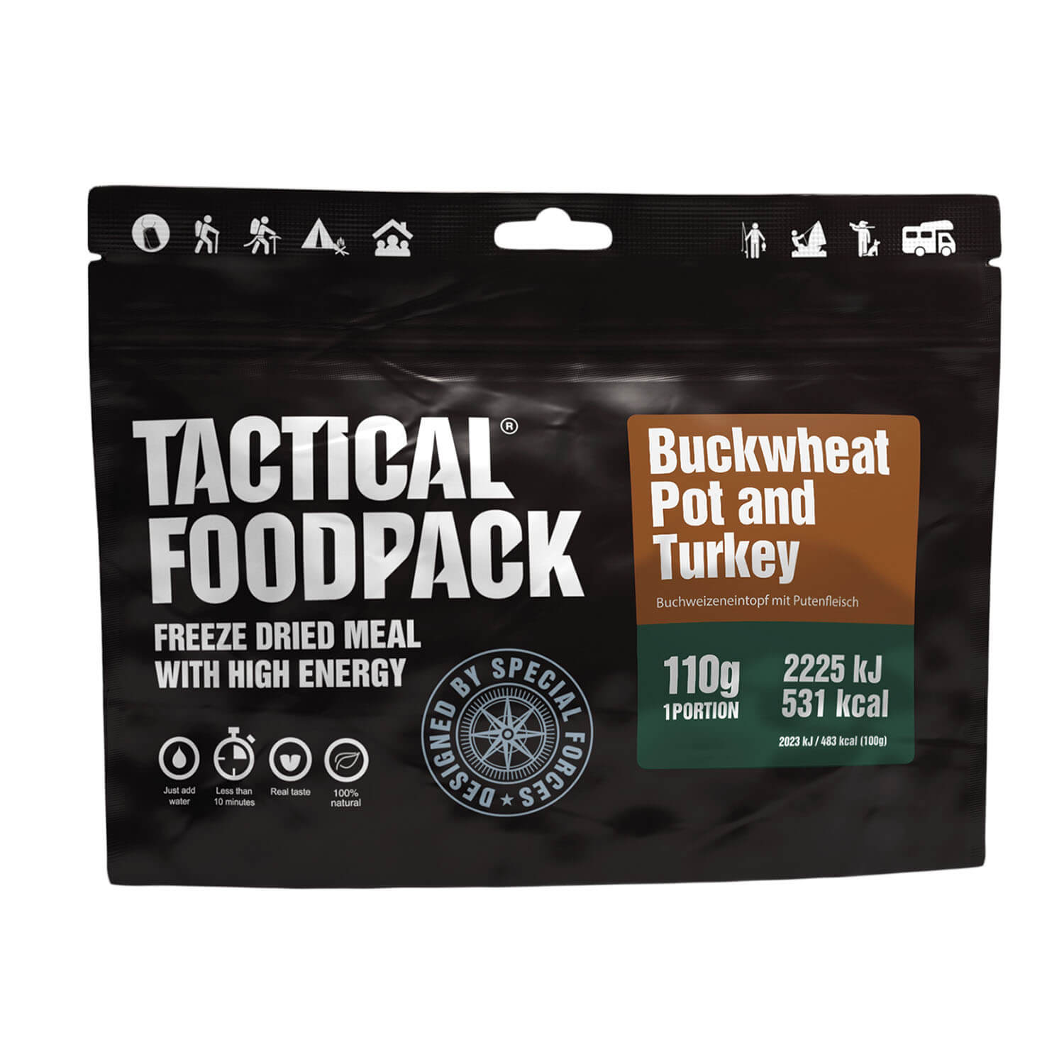 Pentola di grano saraceno e tacchino Tactical Foodpack - Cucina da campo