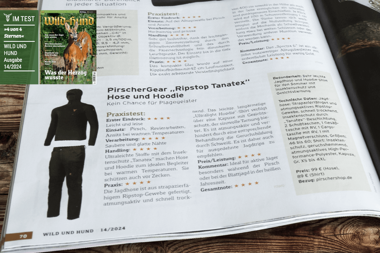 Top bewertet: Pirscher Gear Tanatex System