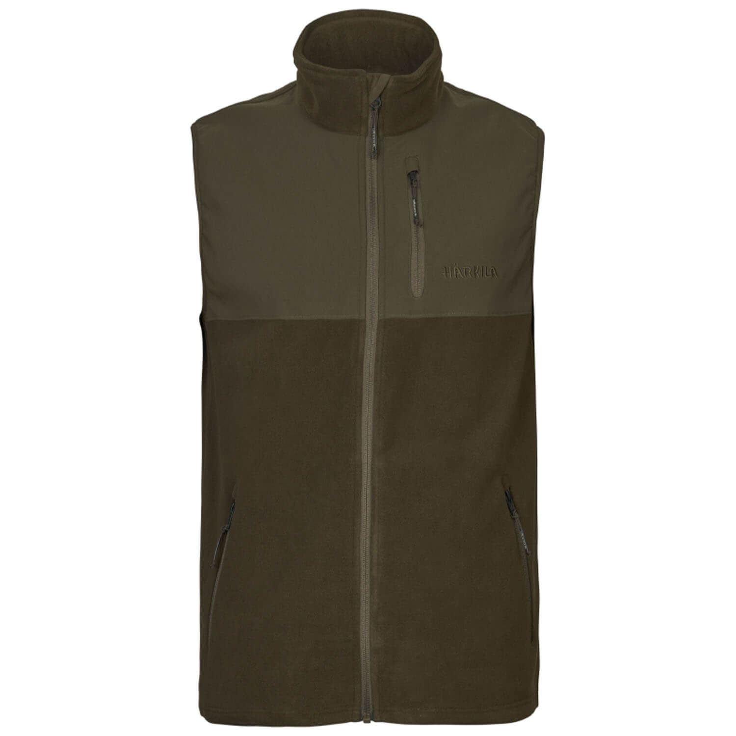  Härkila Gilet in pile Fjell (verde caccia/verde salice)