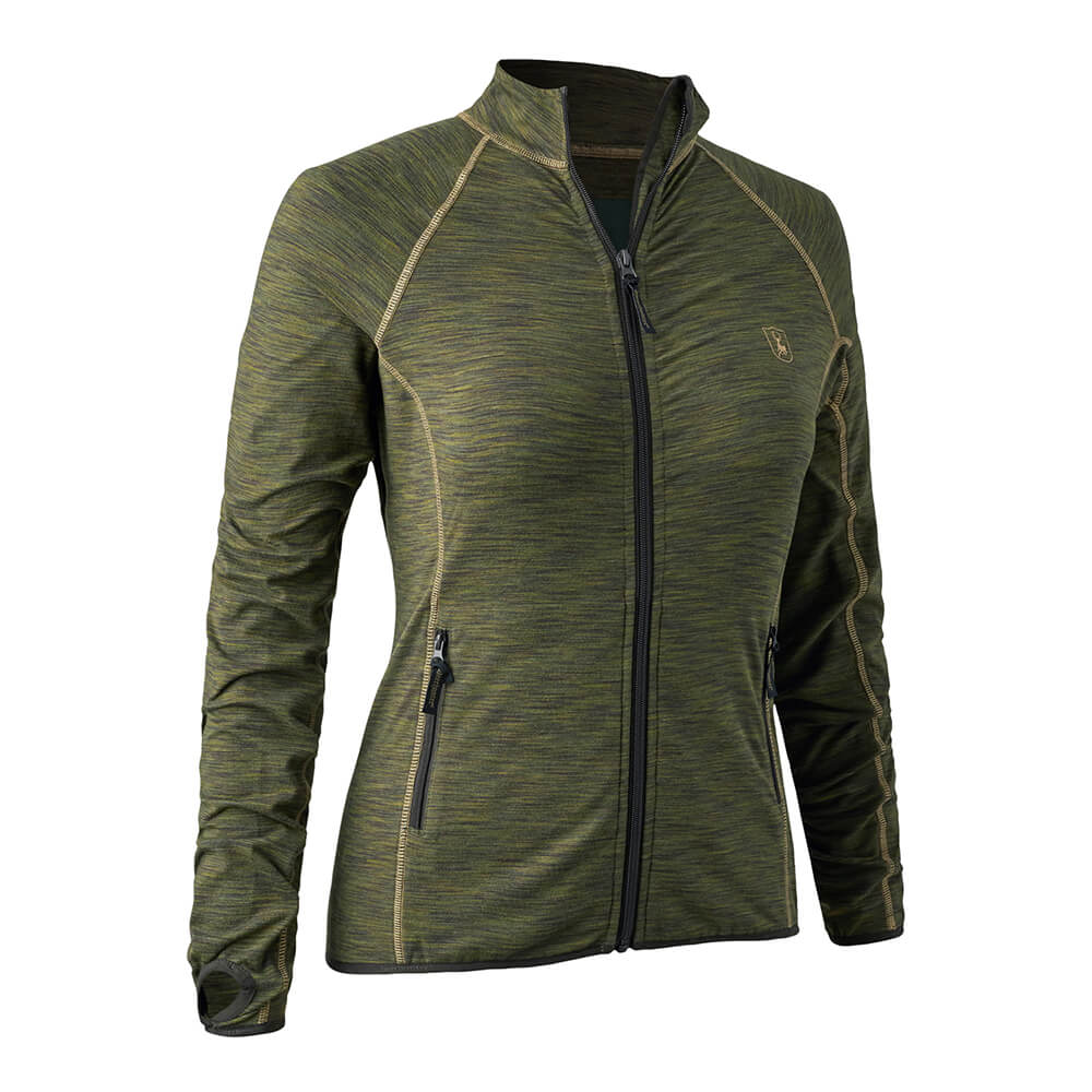  Deerhunter Lady Ins. Giacca in pile (verde melange) - Giacche da caccia