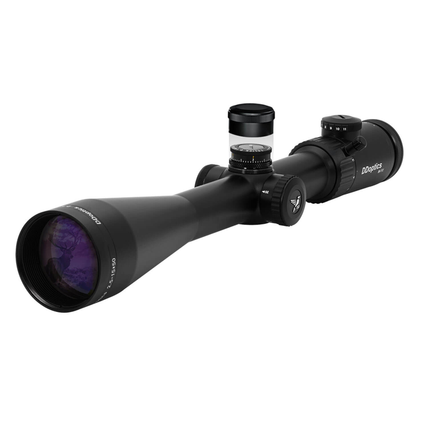  DDoptics Cannocchiale da puntamento Nighteagle V6 2,5-15x50 NFX - Attrezzatura da caccia