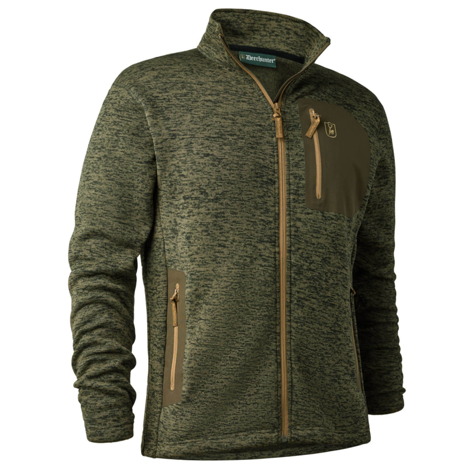  Deerhunter Cardigan Sarek (Olive Night Melange)