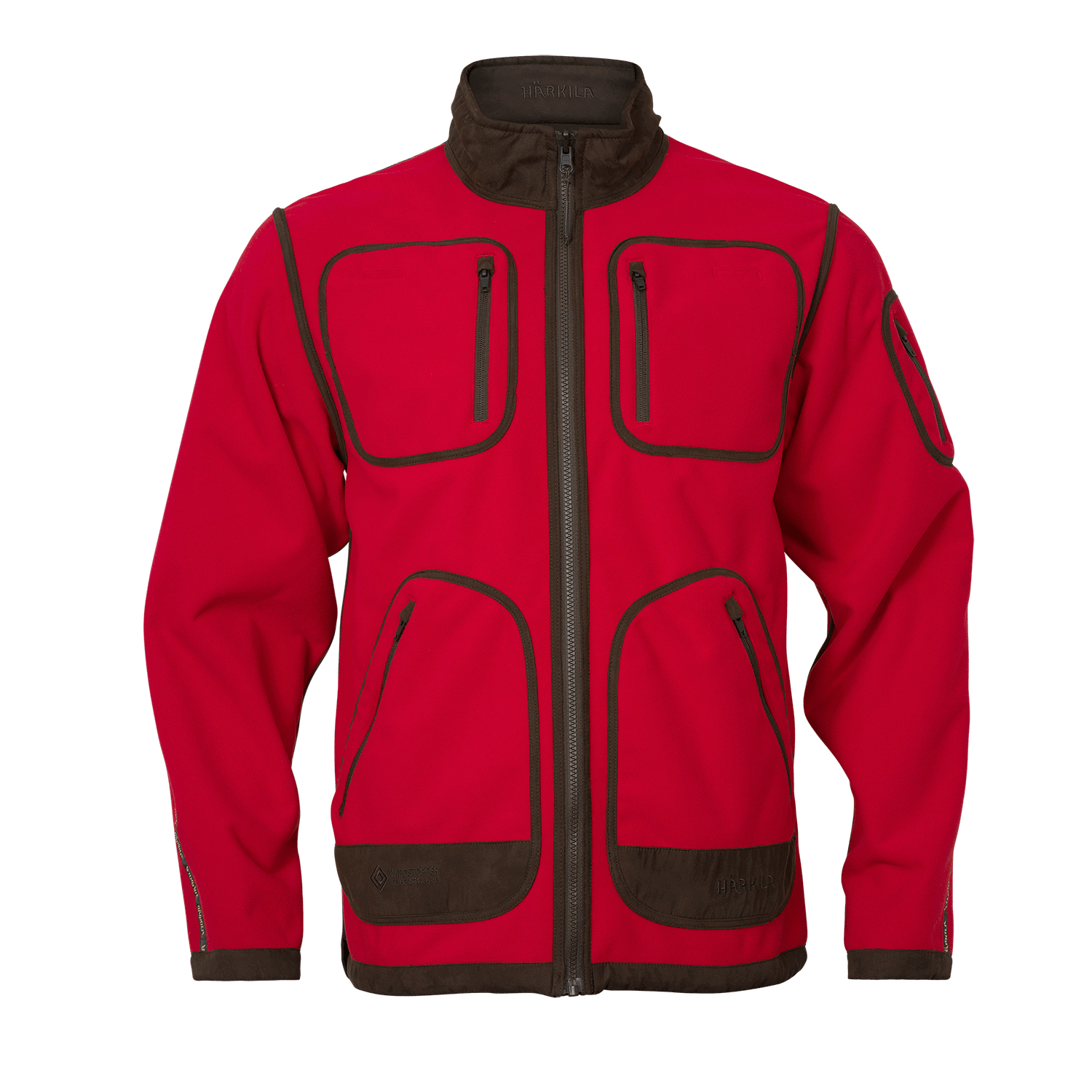 Härkila fleecewest Kamko (brown/red)
