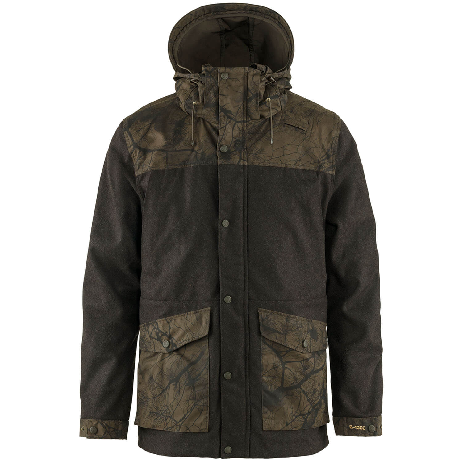  Fjällräven Giacca da caccia Värmland Wool (oliva scuro/camoscio) - Abbigliamento caccia uomo