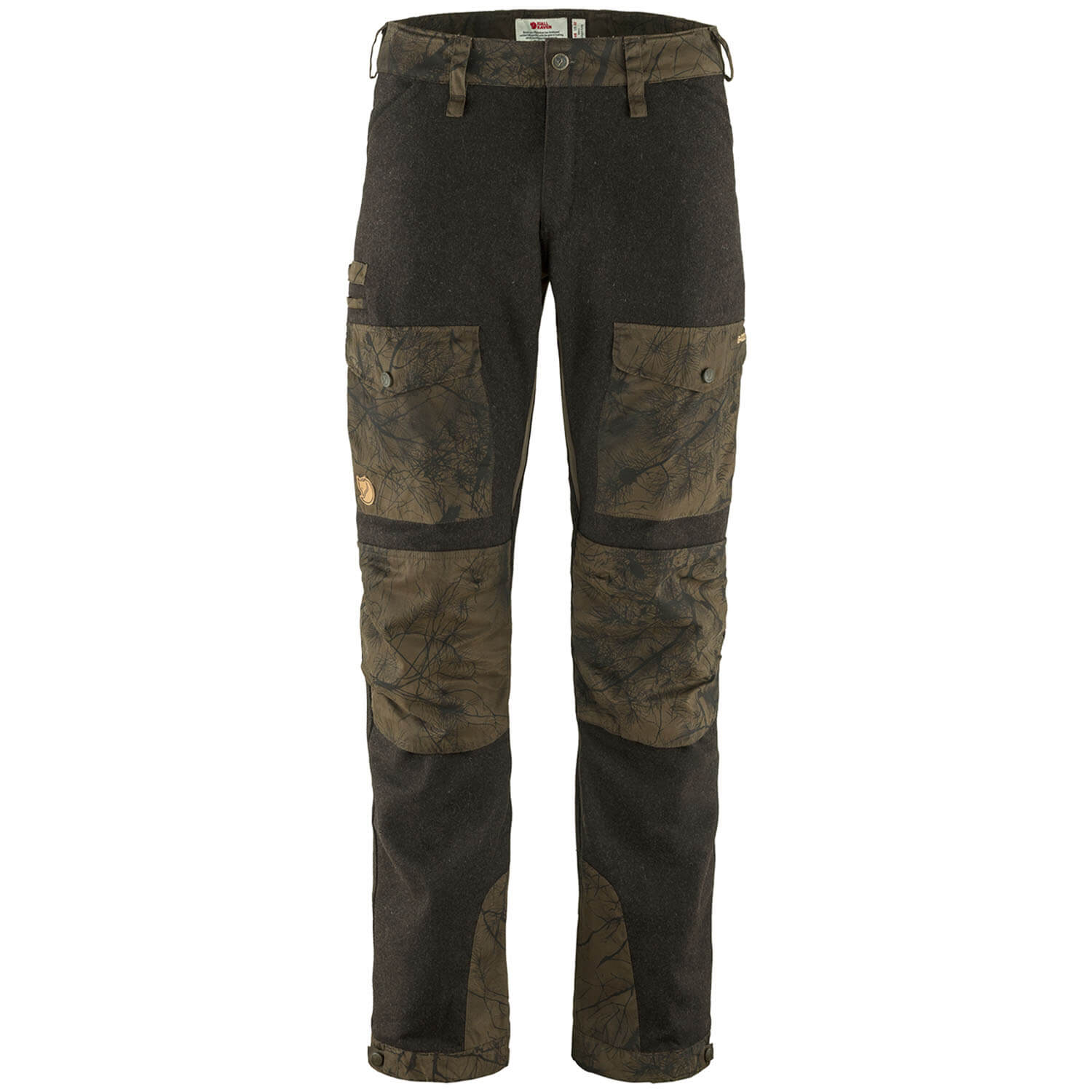  Fjällräven Pantaloni da caccia Värmland Wool (oliva scuro/camoscio) - Pantaloni da caccia