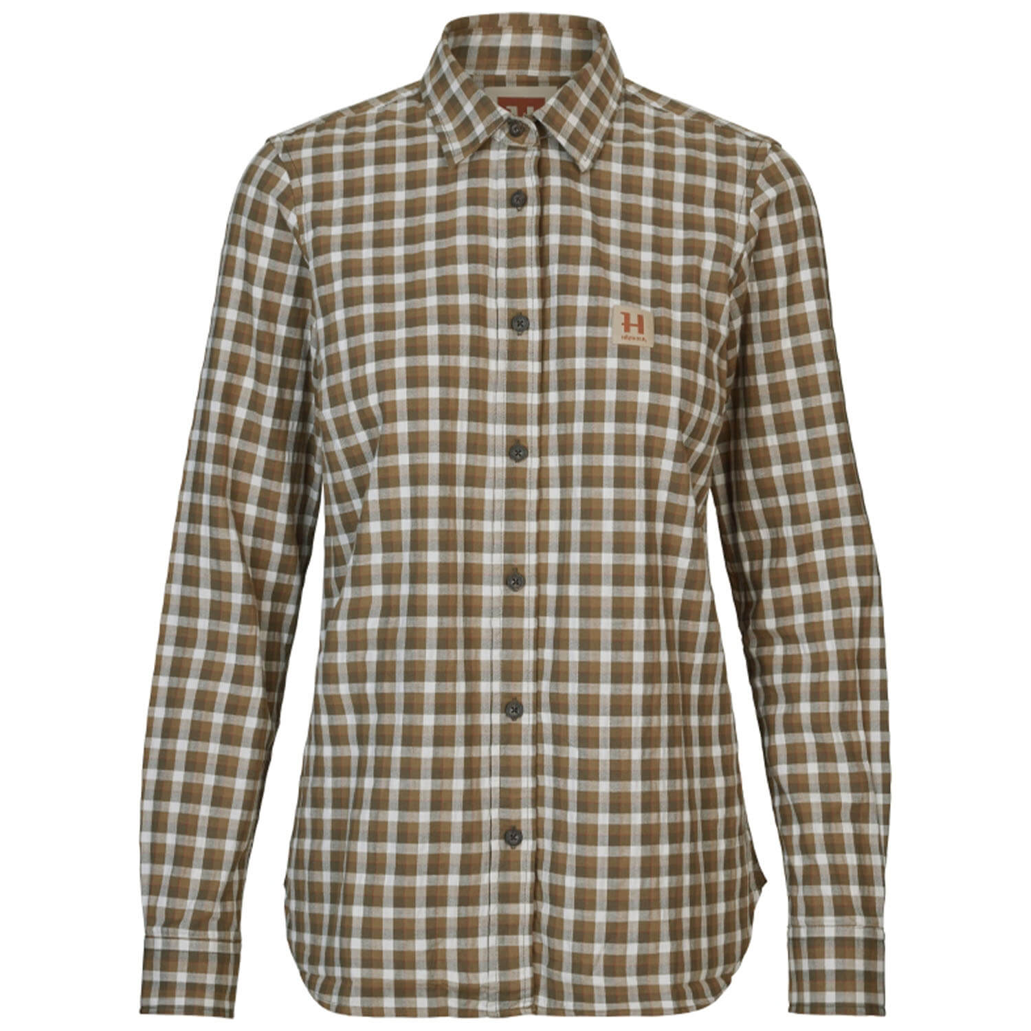  Härkila Camicia da donna Fjell (oliva scura a quadri) - Camicette e camicie