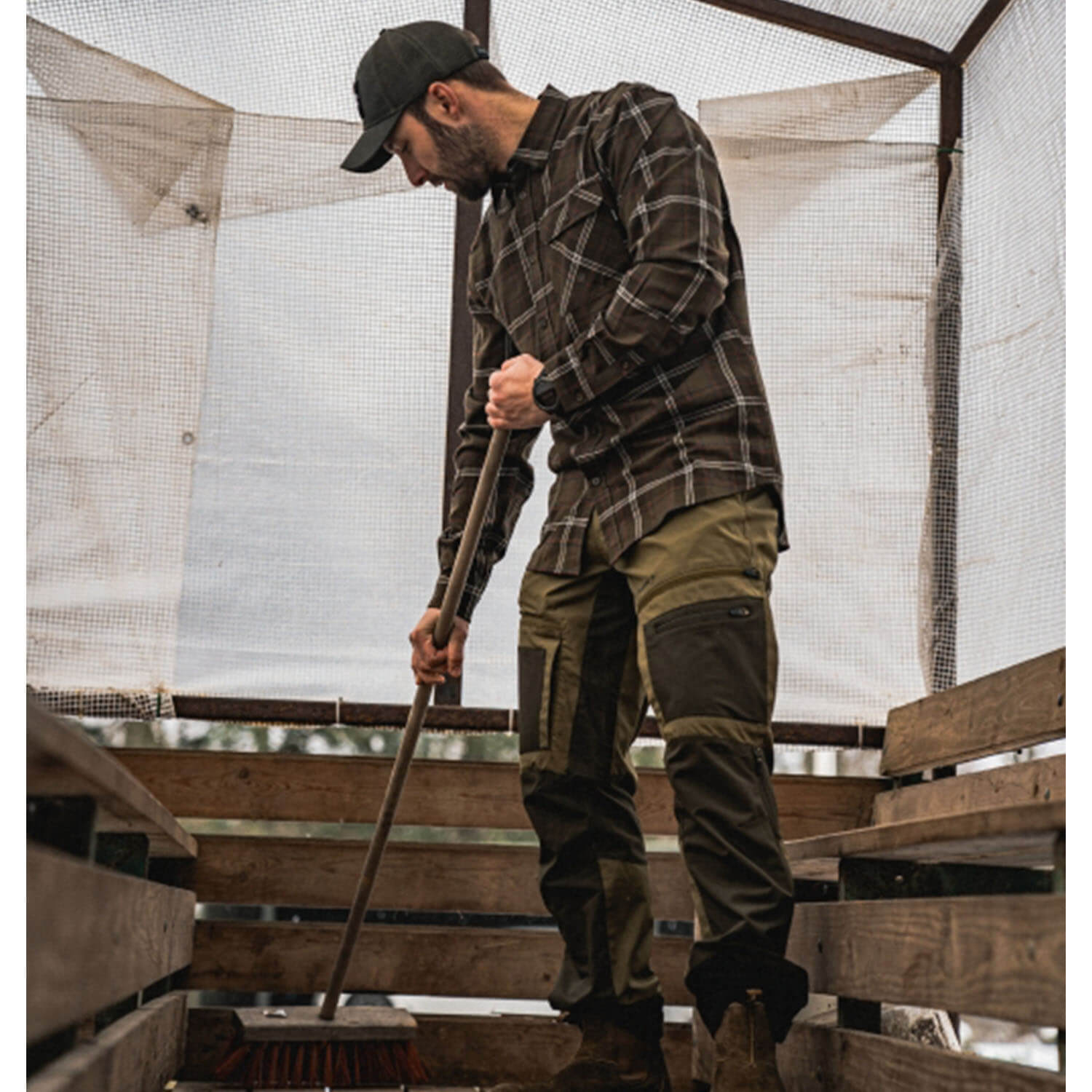  Seeland Pantaloni da caccia Hemlock (oliva militare/verde pino)