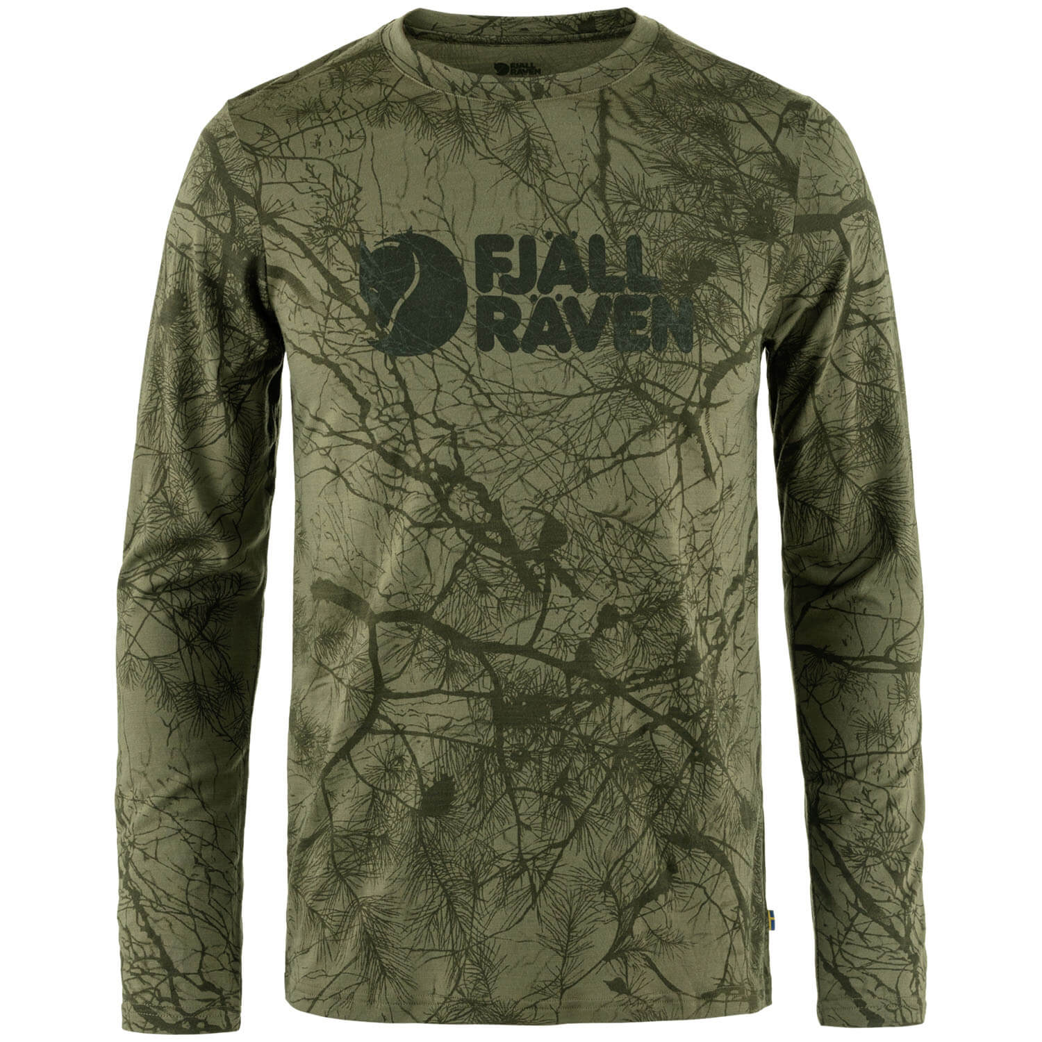 Fjällräven Camicia a maniche lunghe in lana Värmland (Verde Camo) - Camicie
