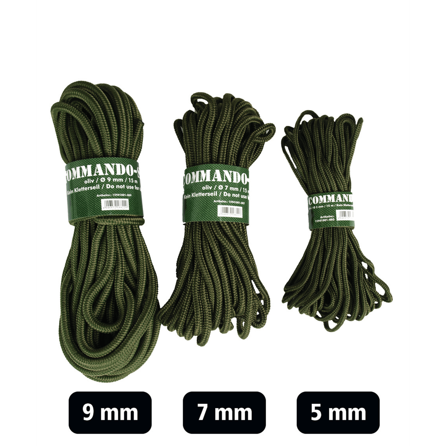  MIL-TEC Corda Paracord Commando (oliva) - Attrezzi forestali