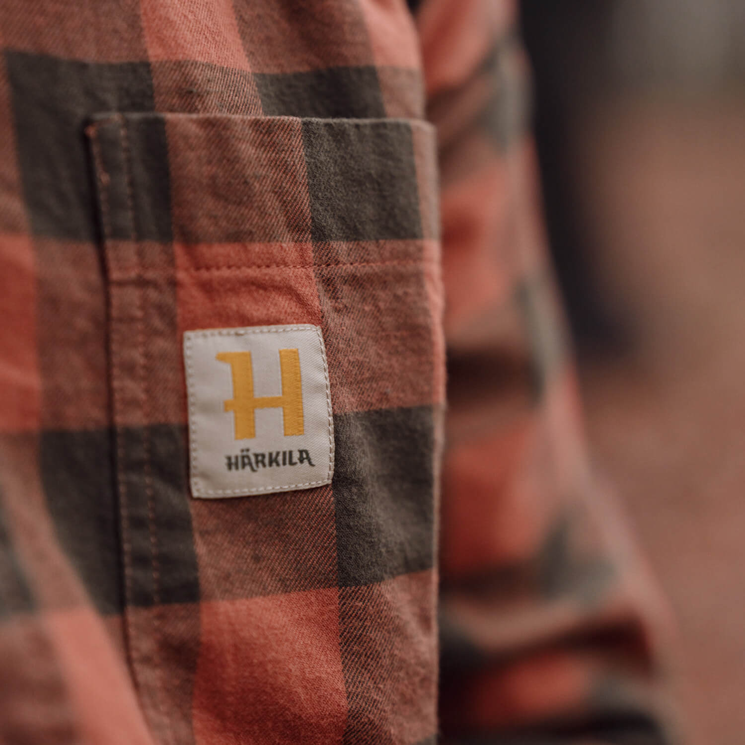 Härkila Jagdhemd Scandinavian (Autumn Orange Check)