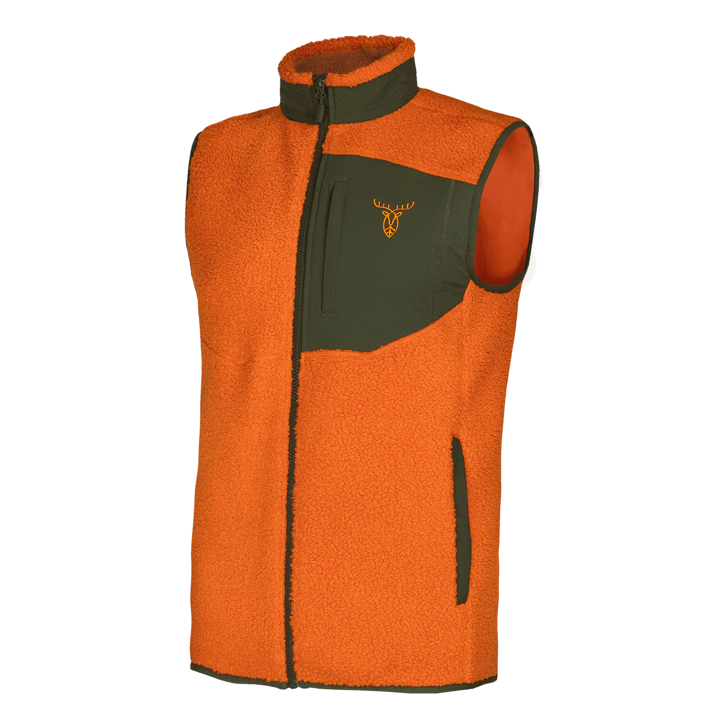 Pirscher Gear Forestry Faserpelz Weste (Orange) - Jagdanlass