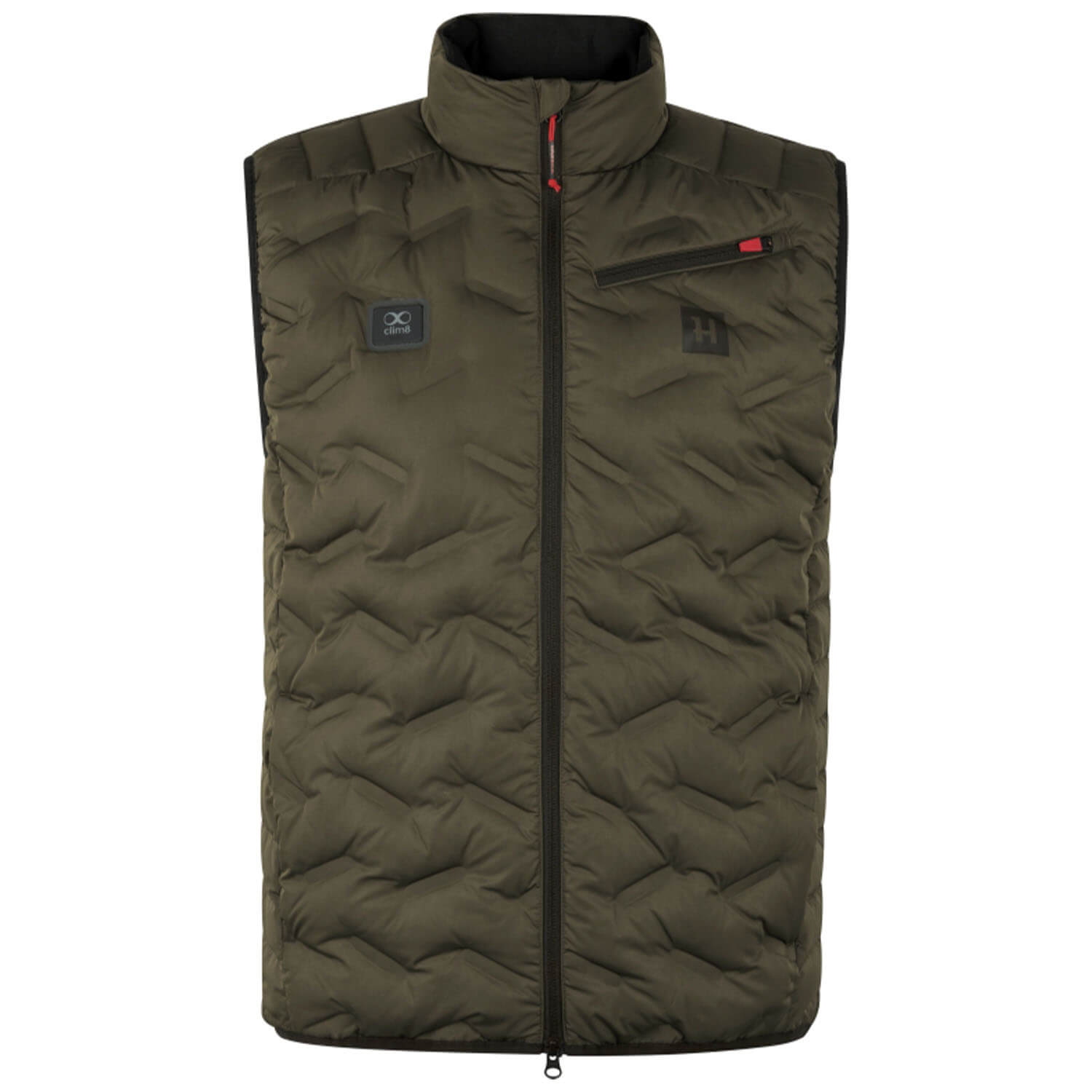  Härkila Gilet riscaldante isolato Clim8 (verde salice) - Caccia al cinghiale