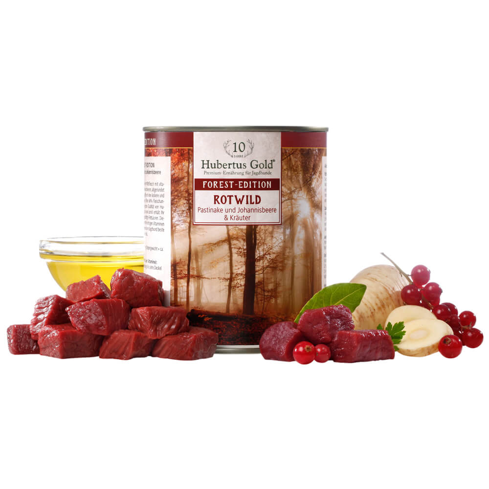  Hubertus Gold Cibo umido per cervi (6 lattine) - Cani da caccia