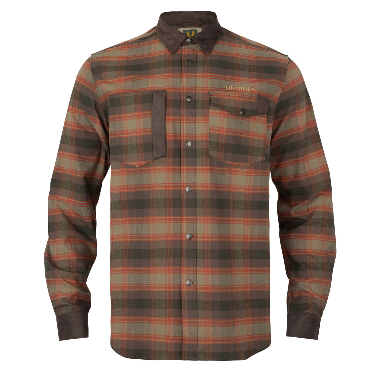 Härkila Jagdhemd Aivak (Autumn Orange Check) - Jagdhemden