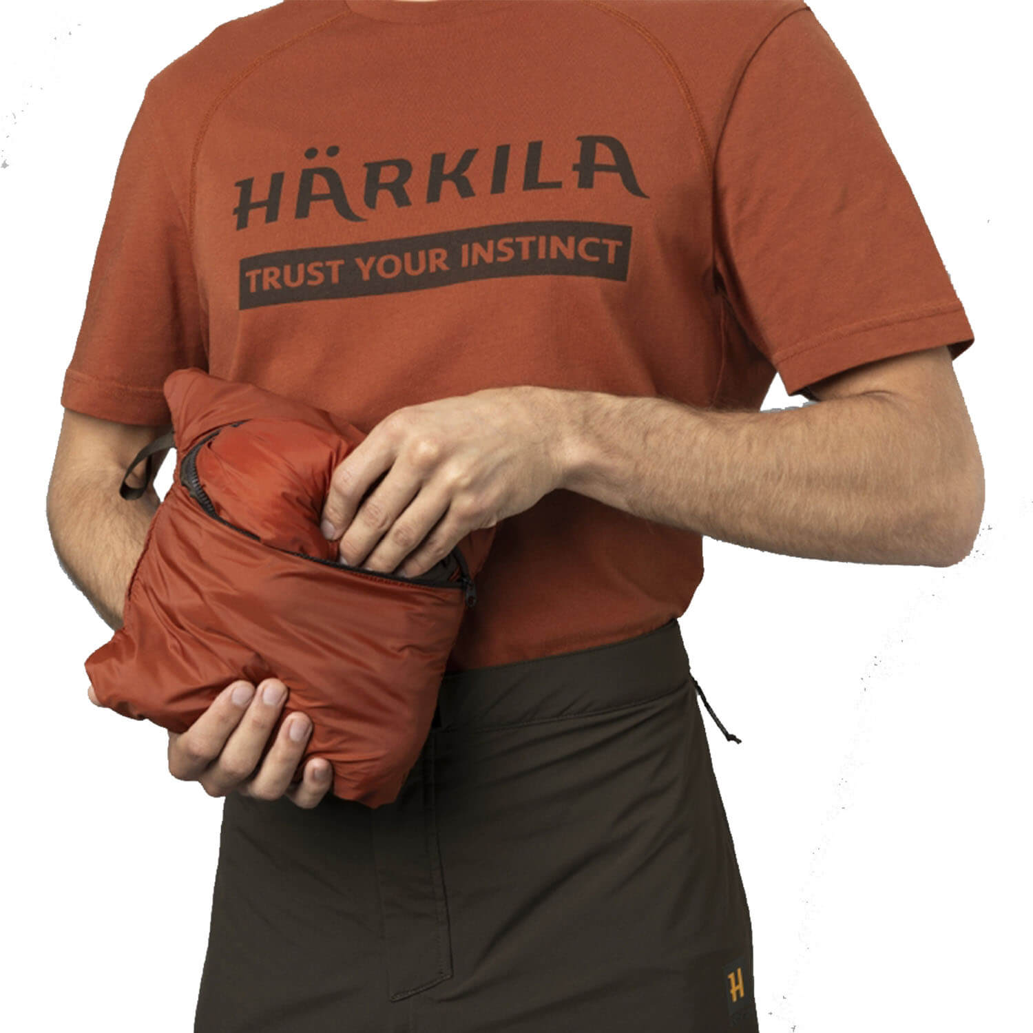  Härkila Gilet da caccia Logmar isolato impacchettabile (verde salice)