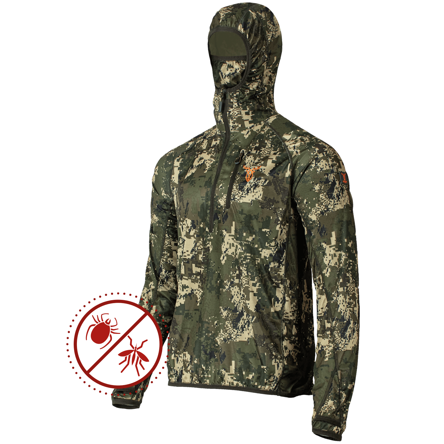  Pirscher Gear Camicia Ultralight con cappuccio in Tanatex (Optimax) - Camicie