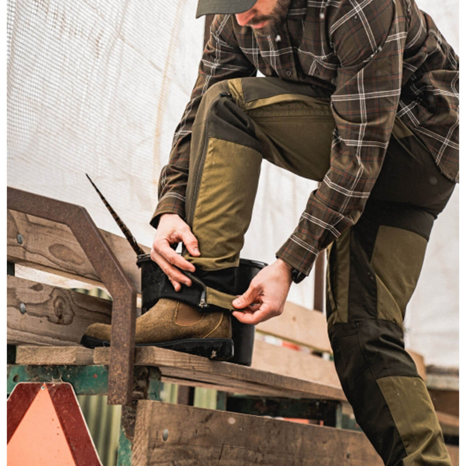  Seeland Pantaloni da caccia Hemlock (oliva militare/verde pino)