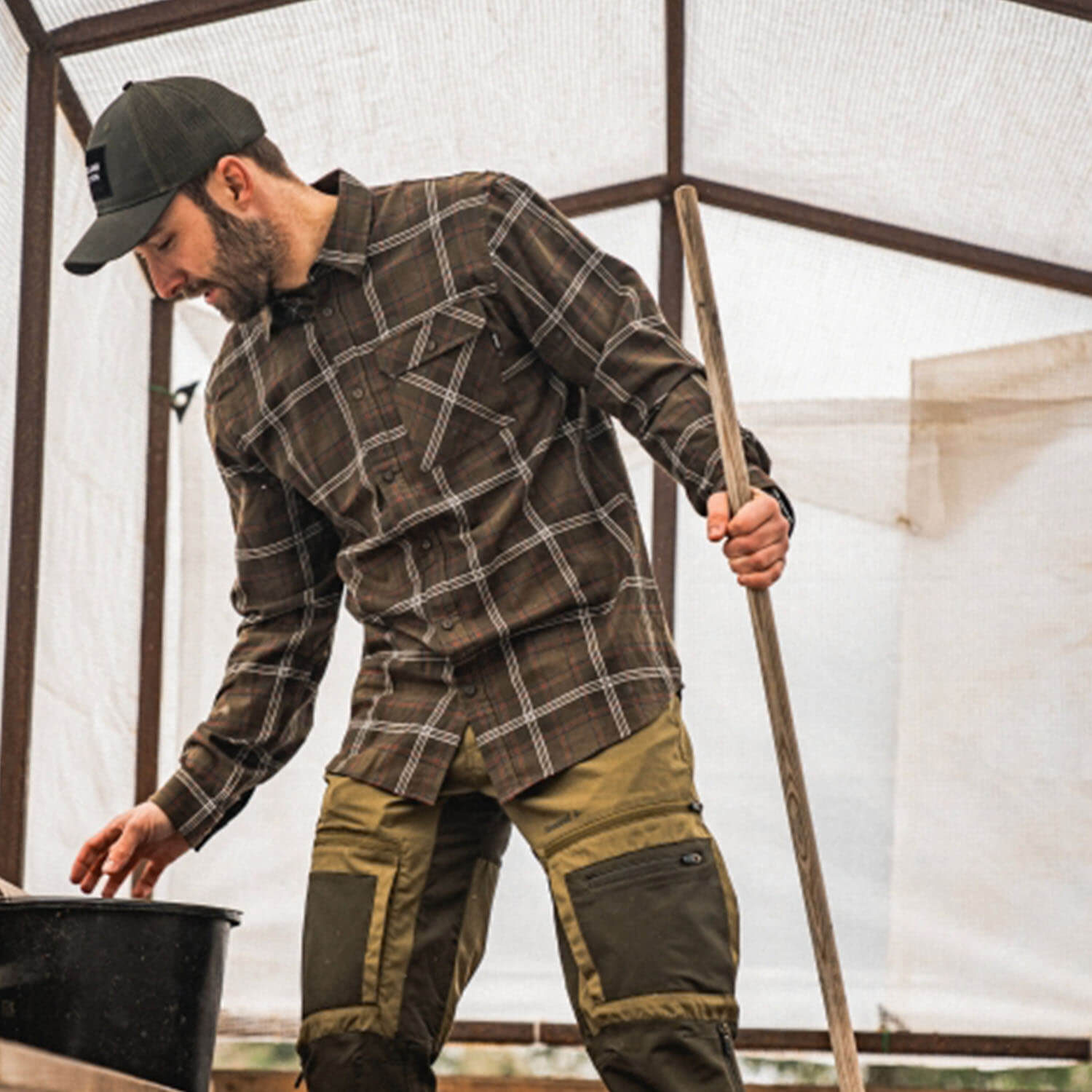  Seeland Camicia da caccia Glen (Pine Green Check)