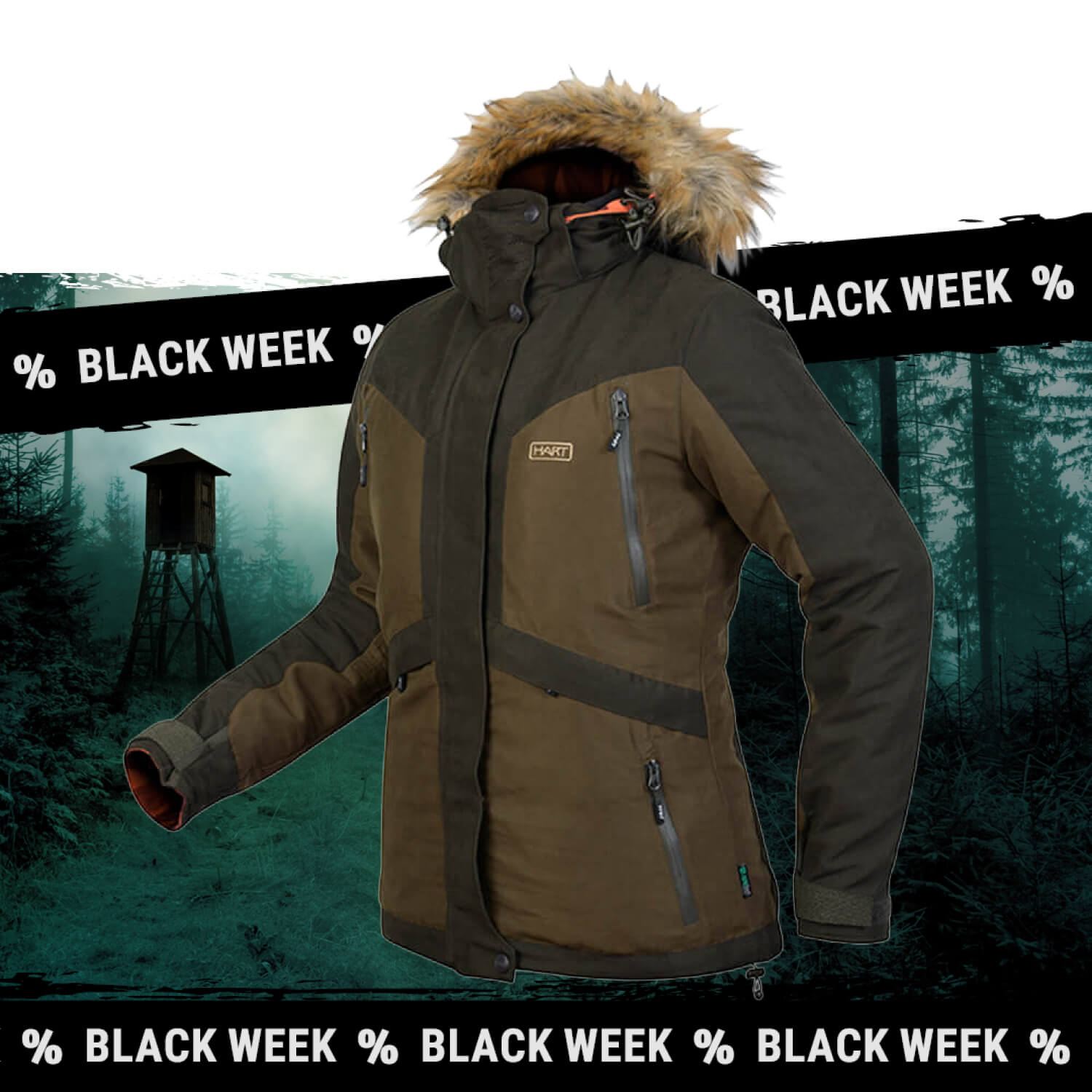  Hart Giacca invernale reversibile da donna Altai-J - Giacche da caccia