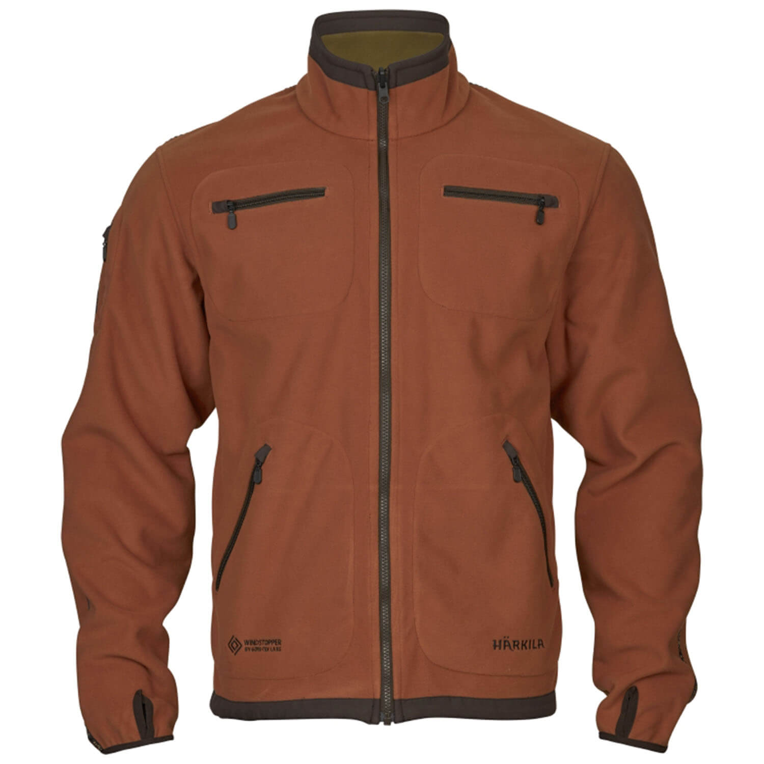  Härkila Giacca reversibile Kamko (Dark Olive/Arabian Spice)