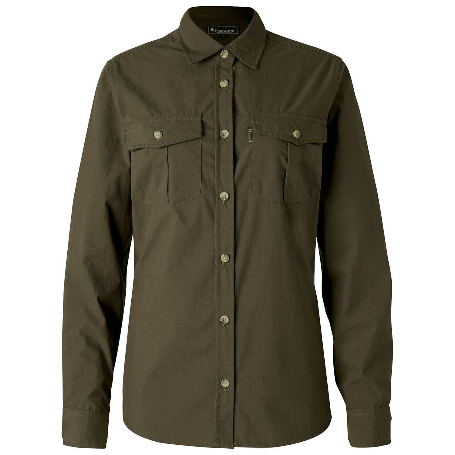  Pinewood Camicia da donna Safari (verde muschio) - Camicette e camicie