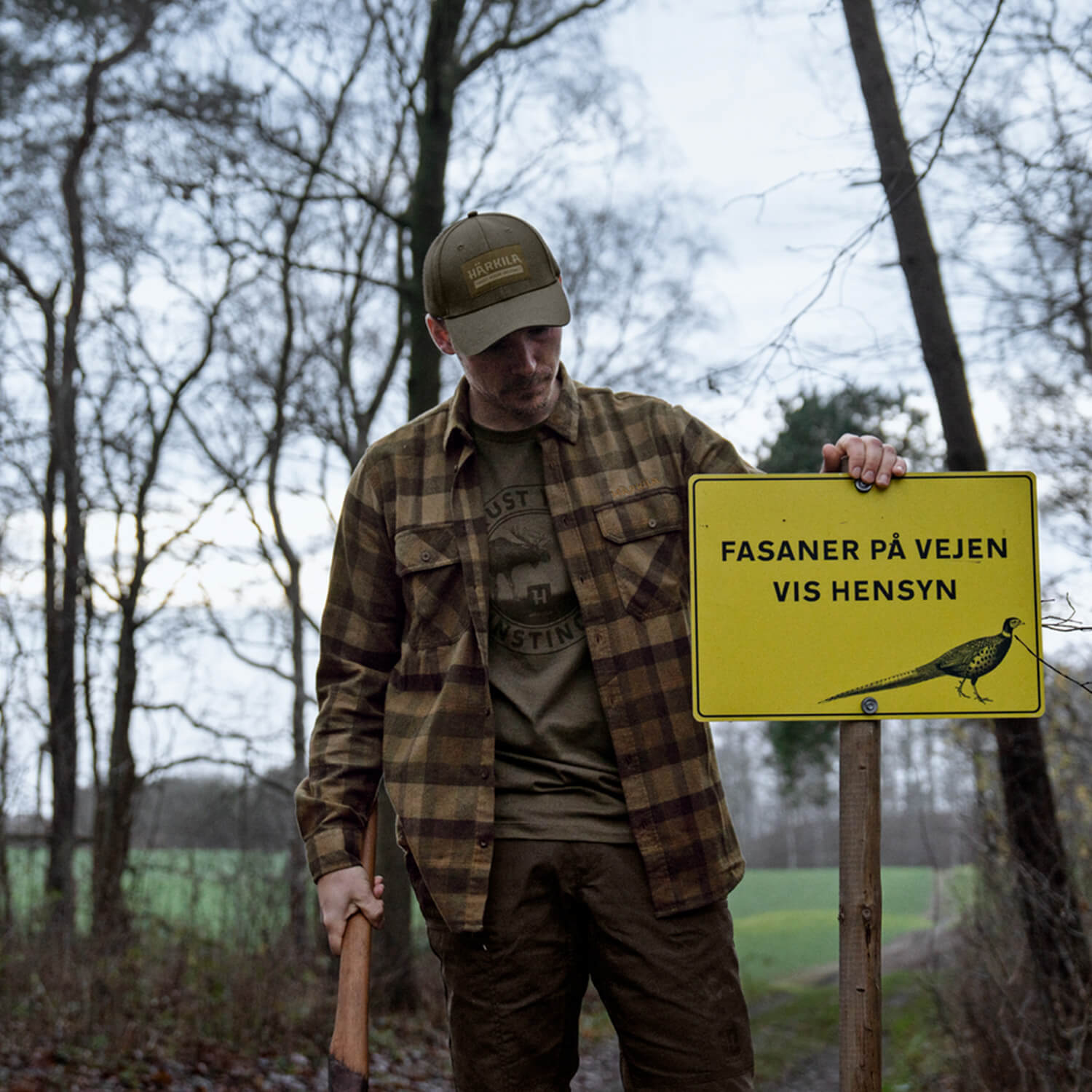  Härkila Asmund Hunting Shirt (Beach Green Check)
