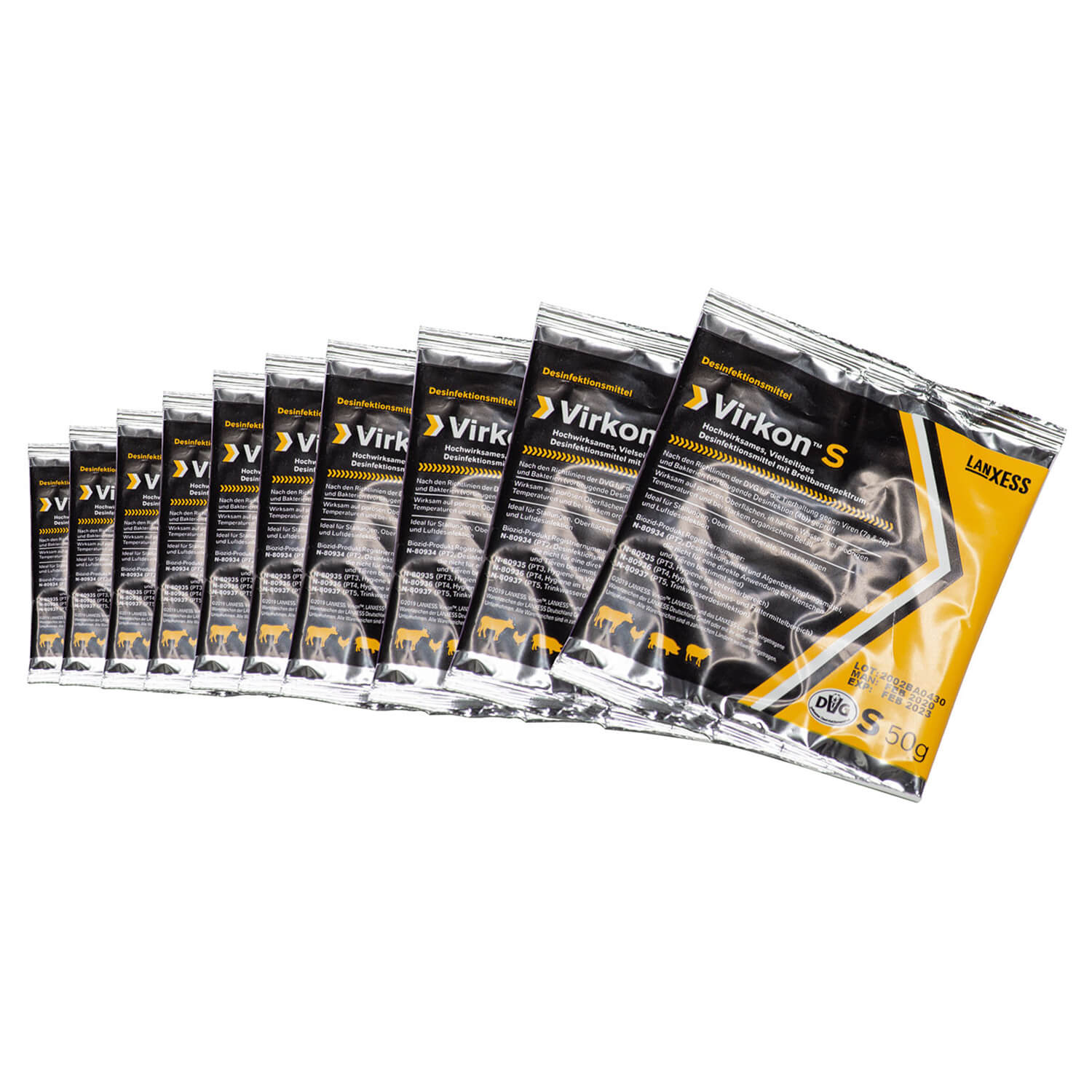 Virkon S Desinfektionsmittel 50g 10er Pack - Jagdausrüstung